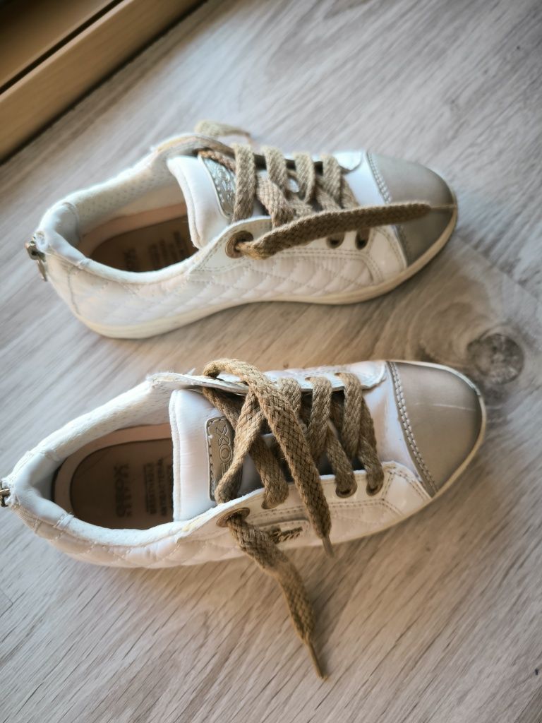 Buty GEOX r.29 dziewczęce biało złote