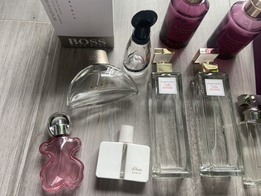 Flakony po perfumach klein boss ralf lauren tous