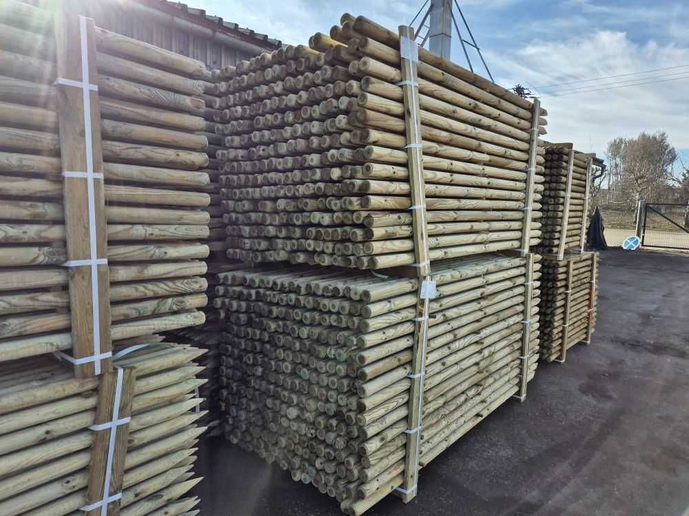 PODPORA DO DRZEW fi6 x250 Palik Podpórka Drzewek Kołki Wałki Palisada