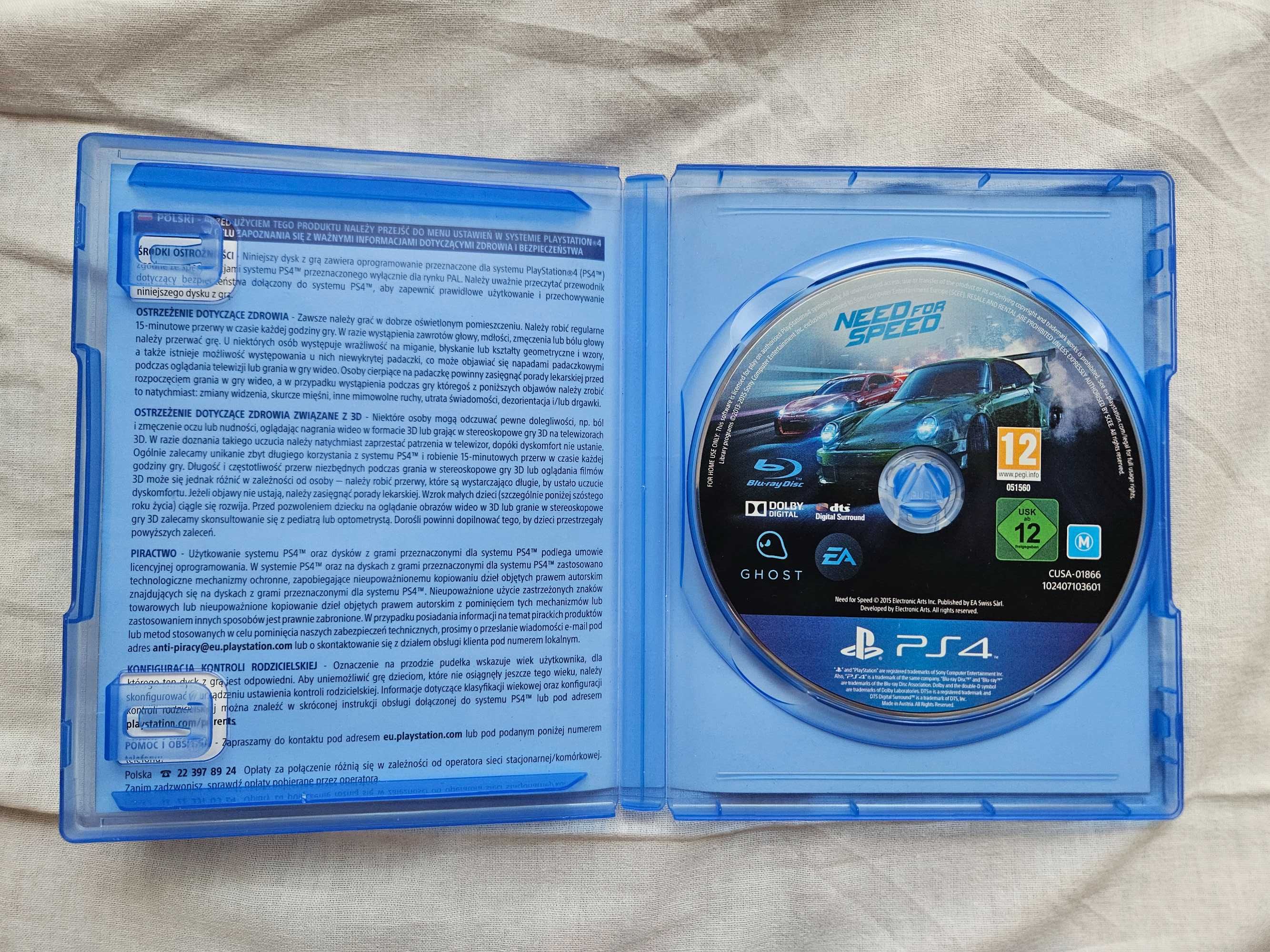Need for Speed PL gra PS4 Playstation 4
