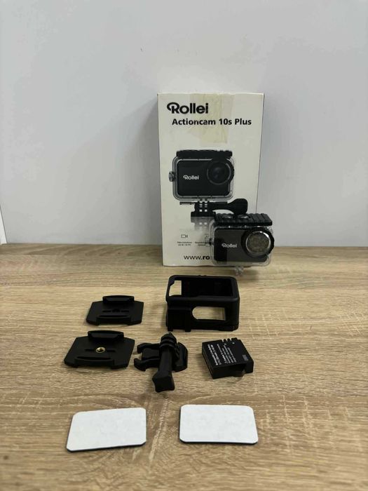 Kamera sportowa Rollei Actioncam 10S Plus–4K UHD, Wi-Fi, wodoodporna.