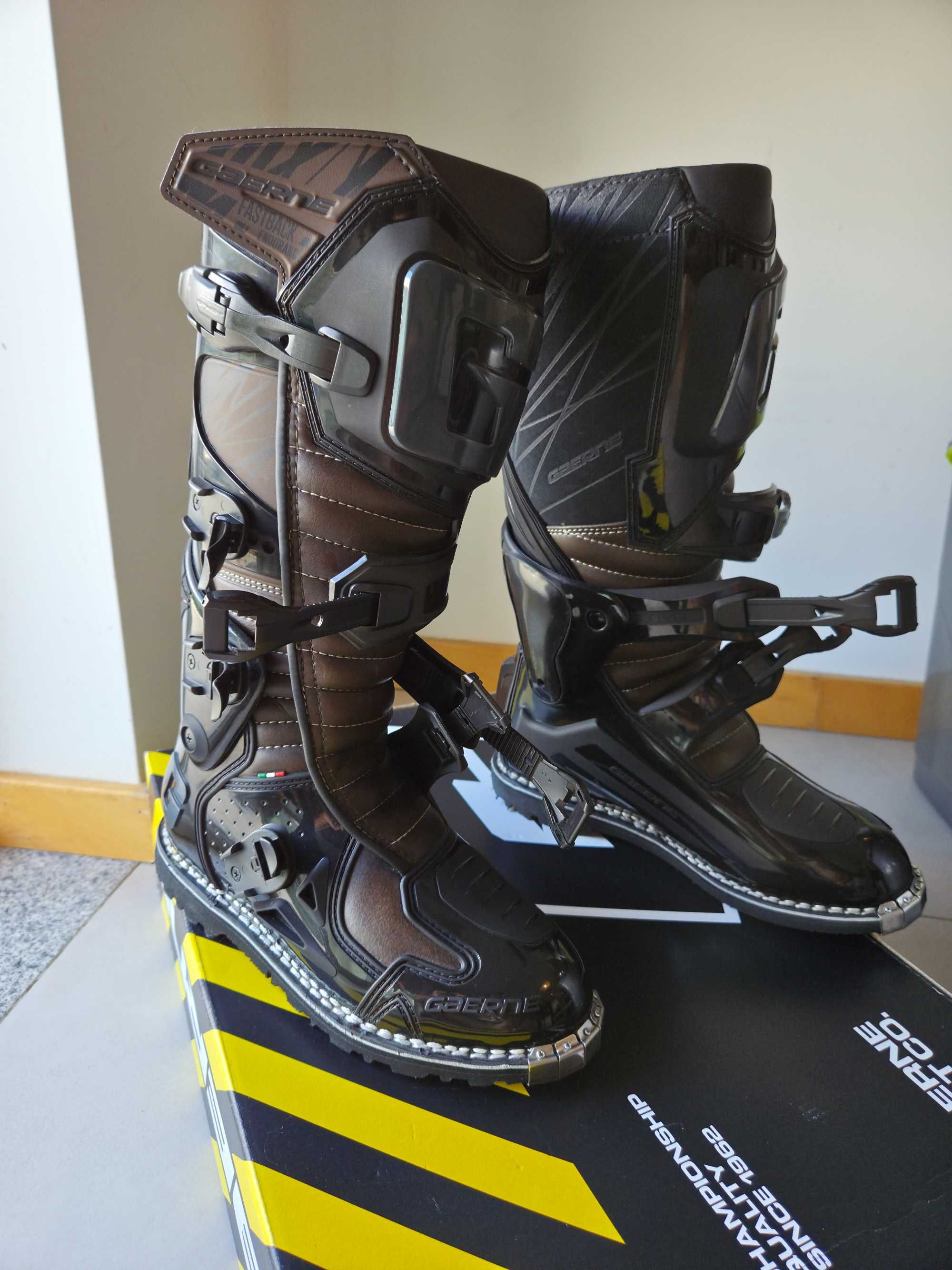 Botas GAERNE MX FASTBACK Enduro 42 Novas