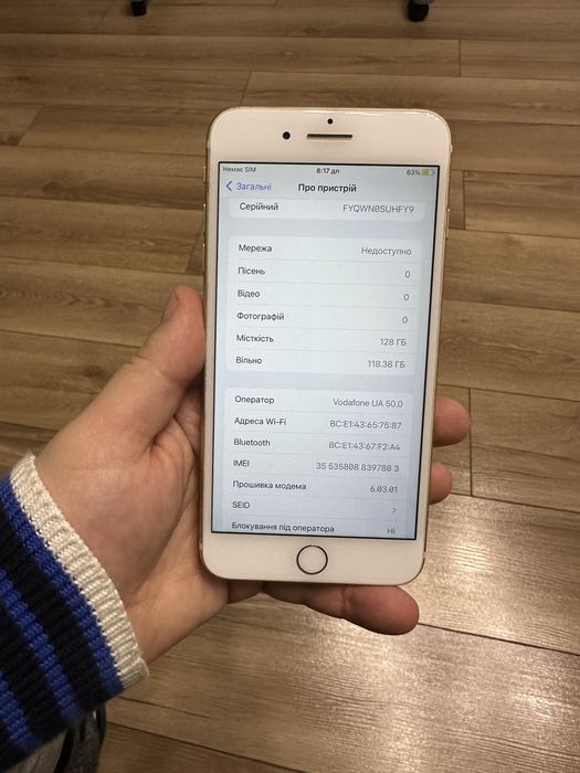 iPhone 7 Plus 128g Neverlock(94% акум)