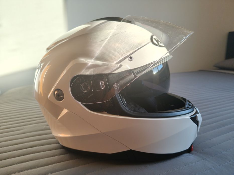 Capacete modular novo, marca HJC.