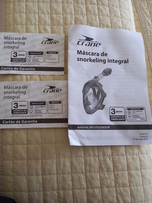 Duas mascaras de Snorkeling de superfície Easybreath