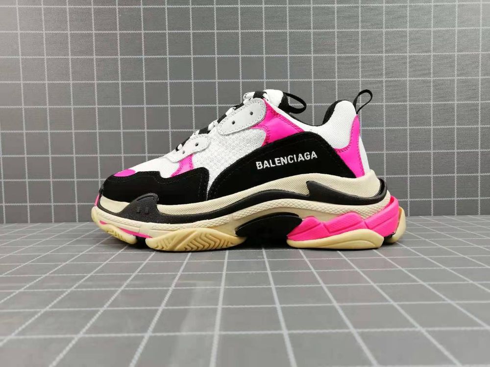 Trampki Balenciaga Triple S Czarne/Białe/Różowe
