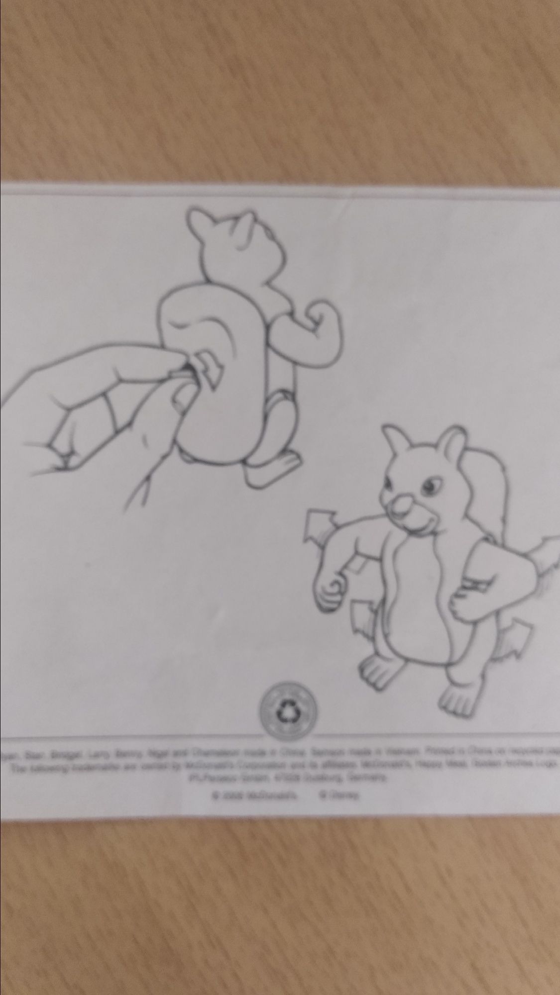 Игрушка, белочка, из Макдональда, механическая