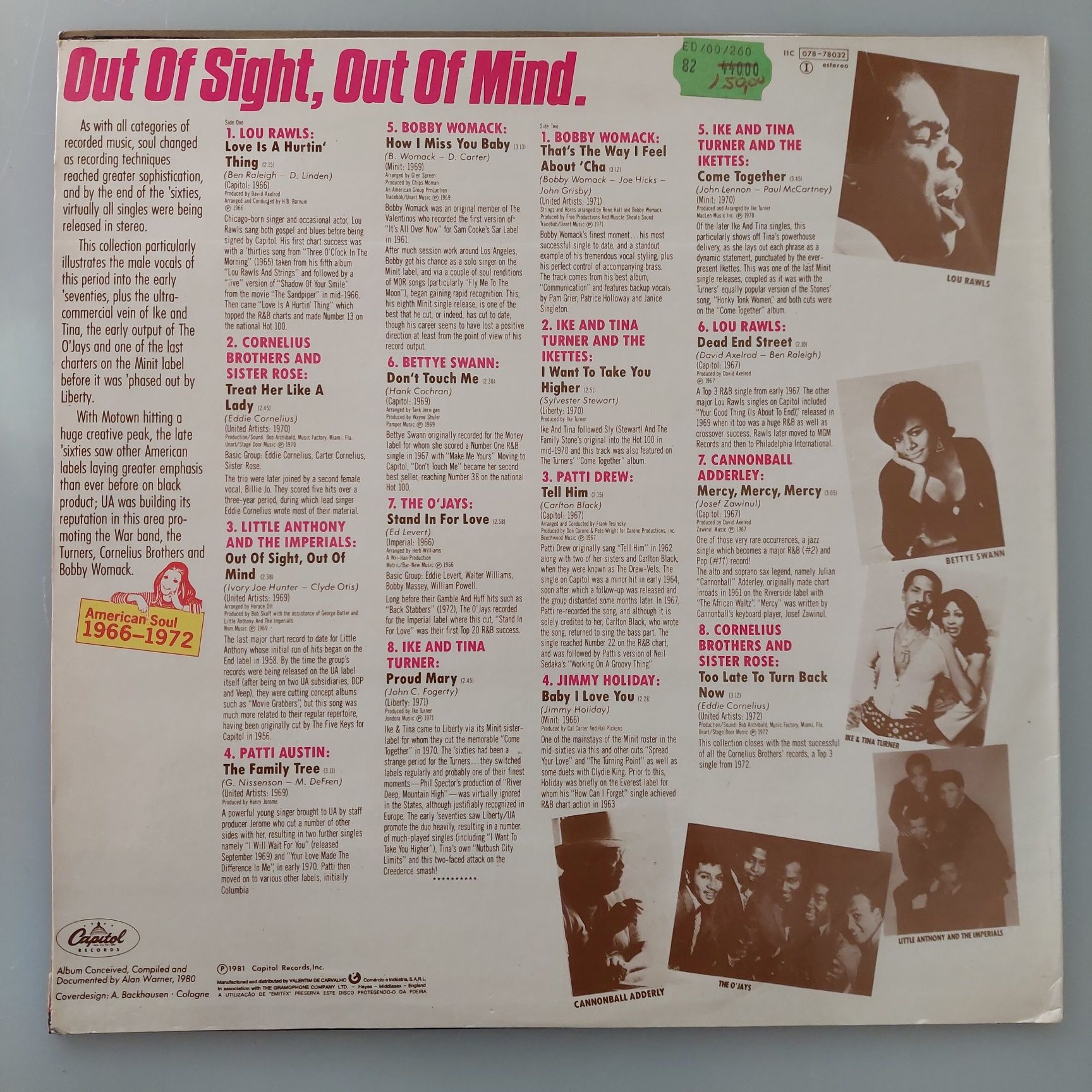 Out Of Sight, Out Of Mind: American Soul 1966-72