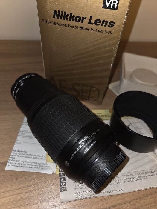 Obiektyw Nikon DX 18-55 oraz DX 55-200