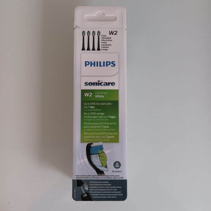 Philips Sonicare W2 Optimal White czarne 4 SZTUKI orginal