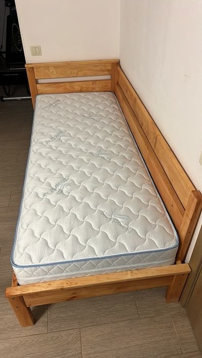 Ліжко кутове. Ліжко з дерева. Ліжко дитяче