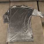 Vestido cinzento aveludado