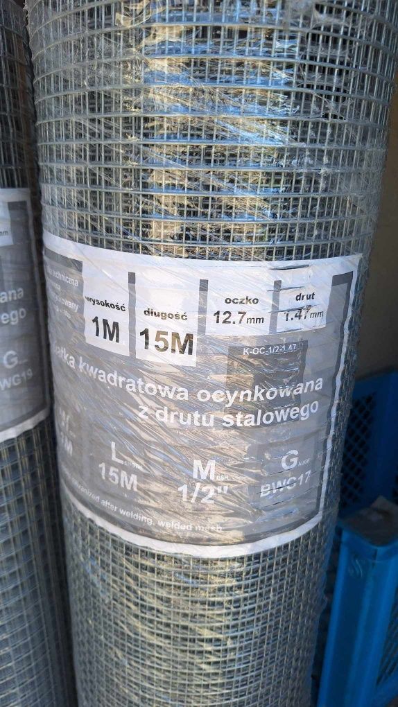 Siatka hodowlana ocynk zgrzewana. Promocja oczko 25.4 x25.4 x 0.7