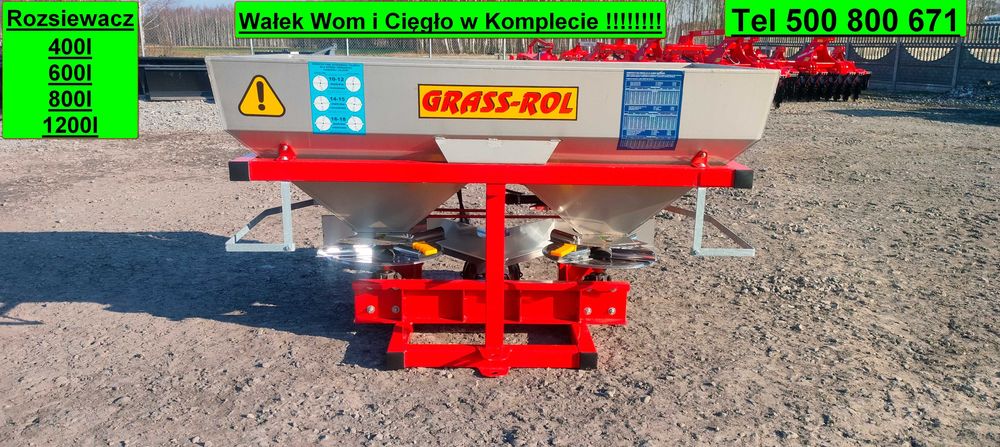 Rozsiewacz Nawozu GRASS ROL, Nierdzewka, Ocynk