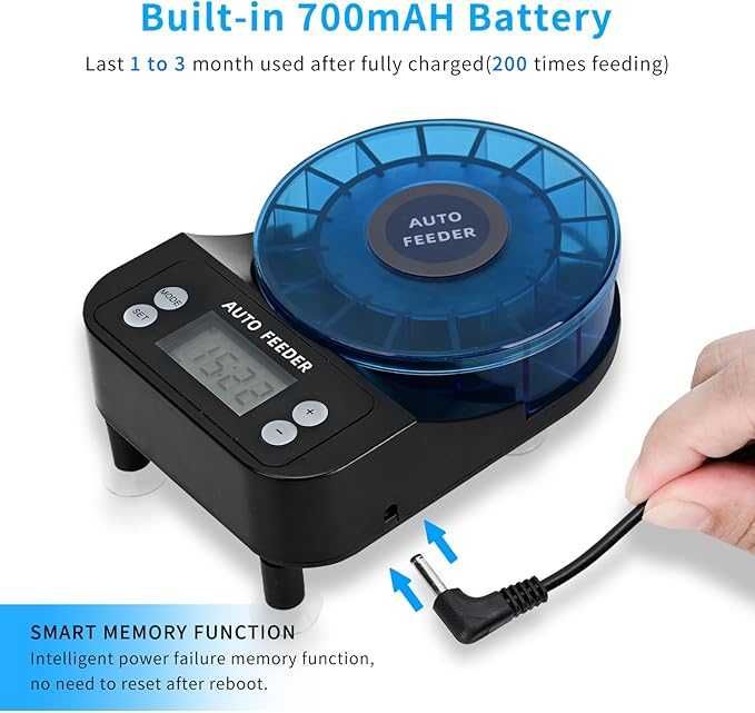 Automatyczny karmnik dla ryb – automatyczny dozownik karmy do akwarium