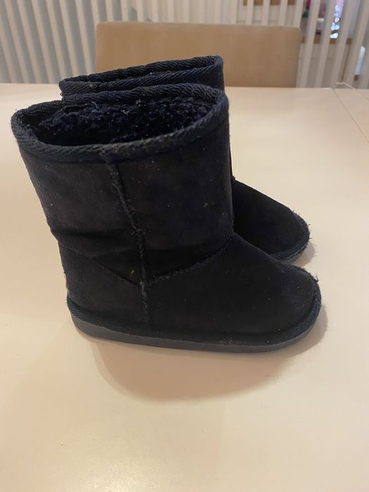 Botas forradas com pelo, zippy, tamanho 22