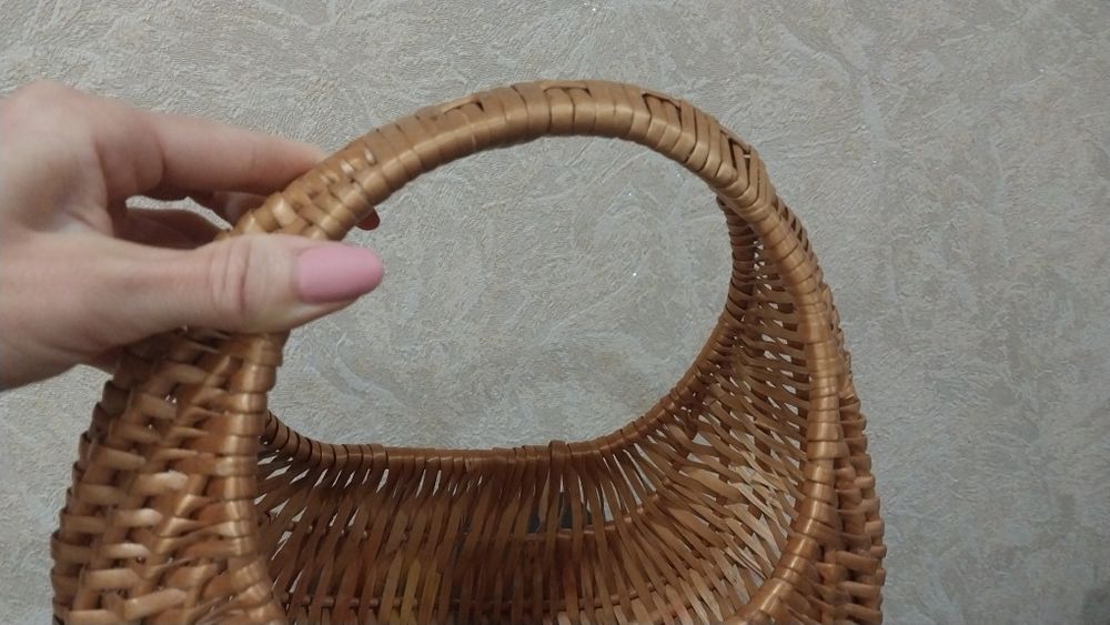 Корзина из лозы Улитка, кошик Равлик