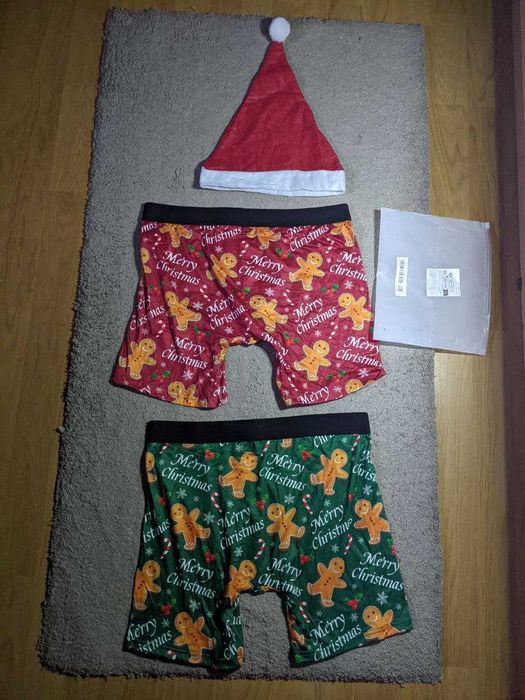 Боксери Труси Новорічні Плавки L-XL 48-52 трусики Подарунок НР Миколай