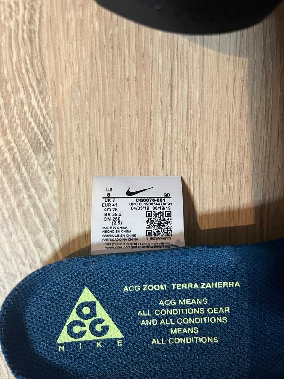 Кросівки Nike ACG Zoom Terra Zaherra CQ0076-001 (Оригінал)