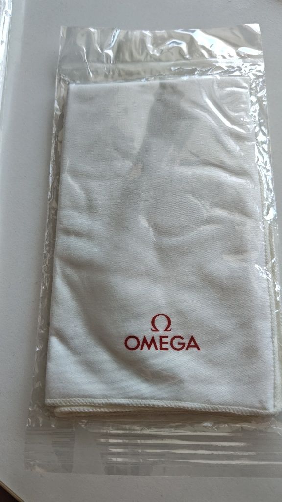 Zestaw Omega Rękawiczki do zegarków Ściereczka do czyszczenia Nowe
