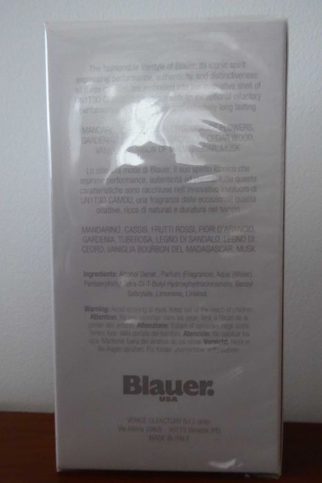 BLAUER Un1t3d Camou For Women Blauer EDT 100 ml, nowe