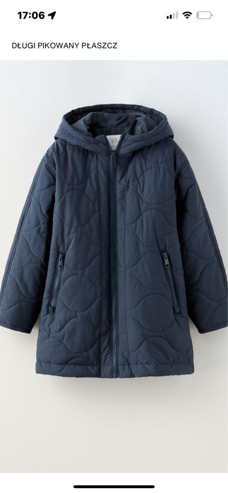 Zara plaszczyk jesienny 164 nowy