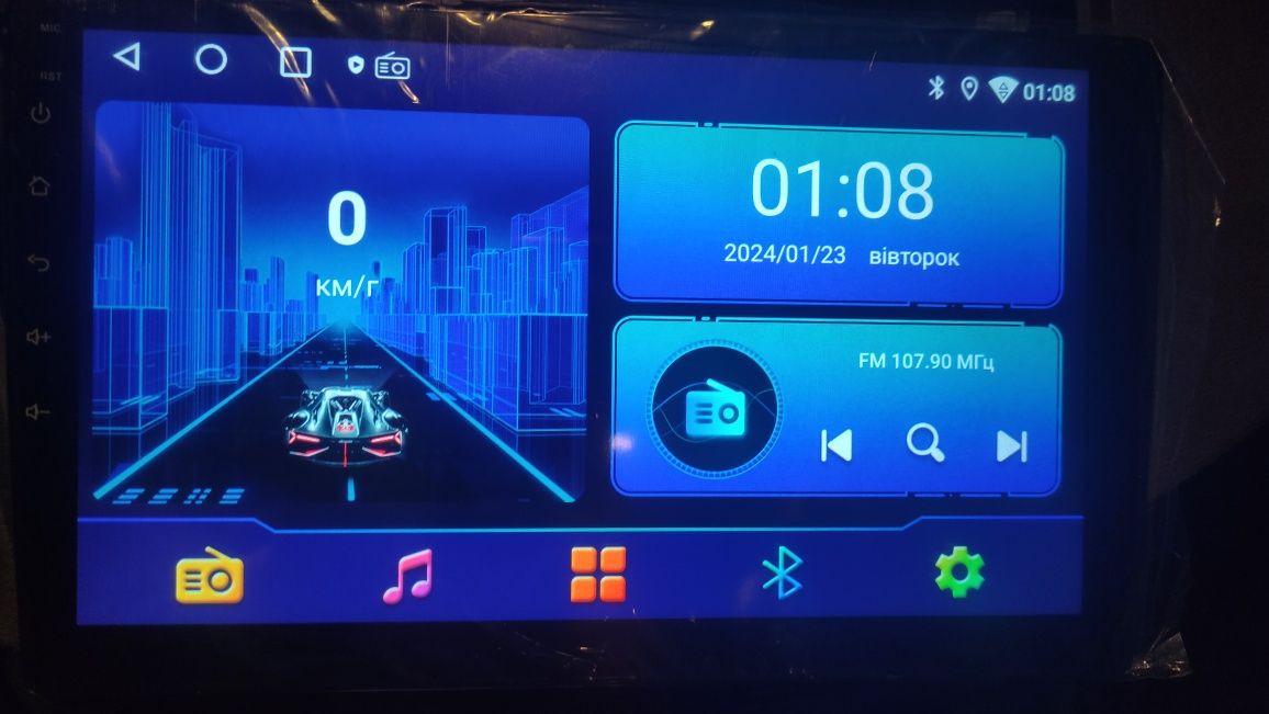 2 din автомагнітола 4/64 екран 10 android 13
Android 12 Bluetooth Wi-F