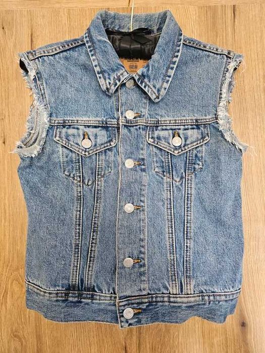 Jeansowa kamizelka Rocky – vintage look