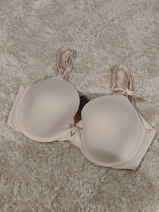 Stanik Victoria's Secret 32DD (70E) nude marcepanowy