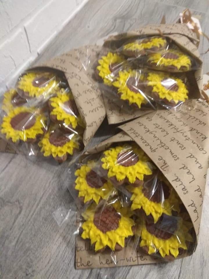 Цветы букеты Имбирные пряники