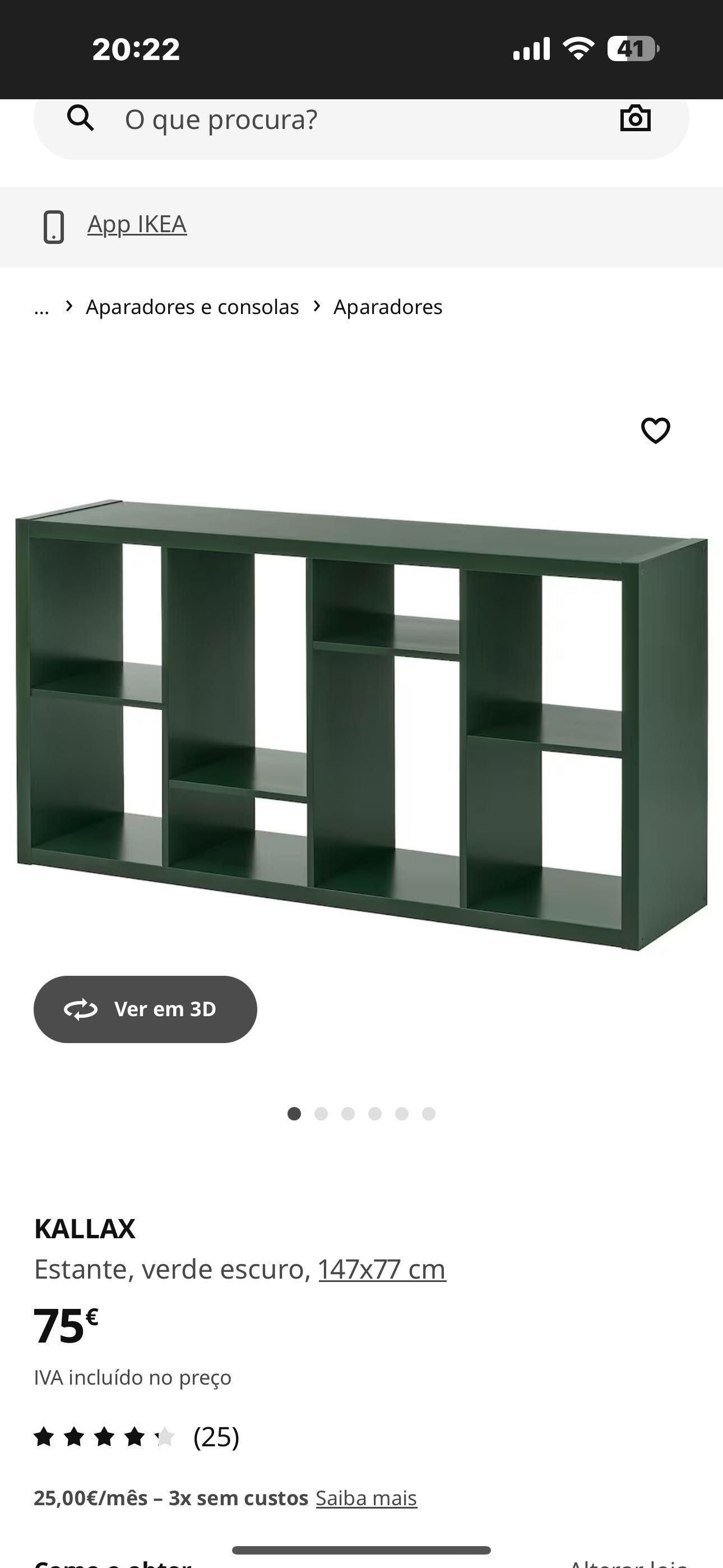 Estante Ikea Verde escura