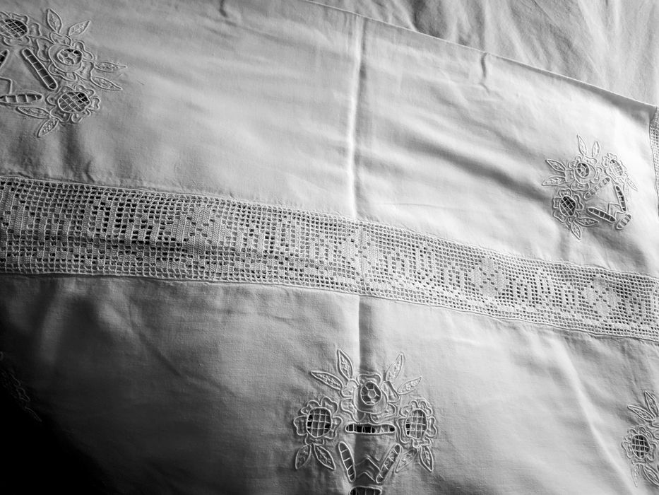 Toalha de mesa em linho.