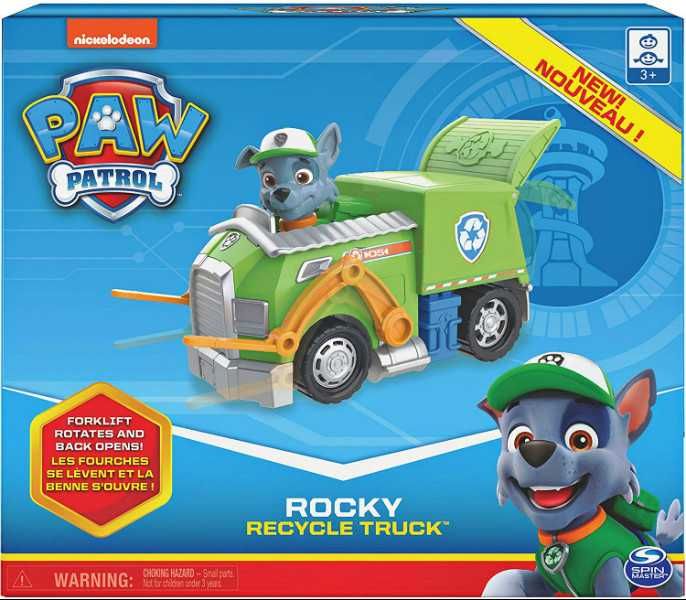 Paw Patrol Щенячий патруль Рокки и мусоровоз Rocky recycle truck