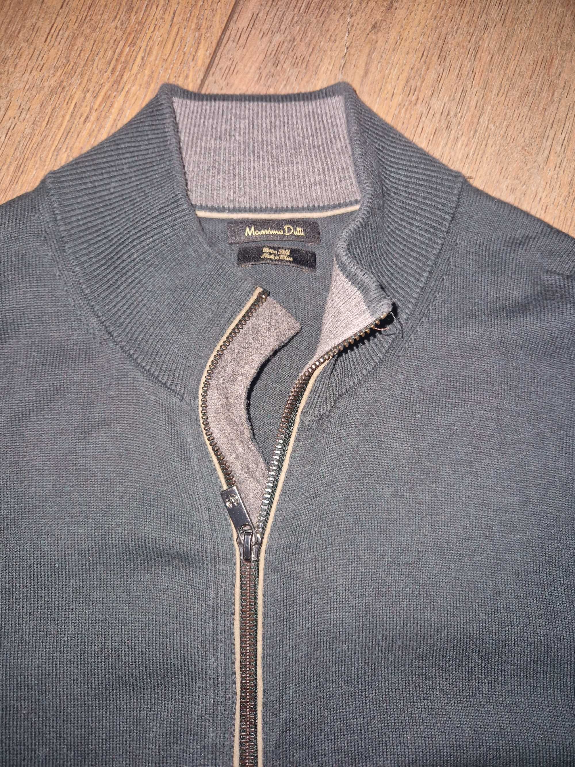 Casaco de malha massimo dutti L verde