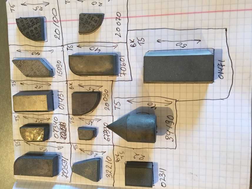 widia płytki (węglik spiekany)