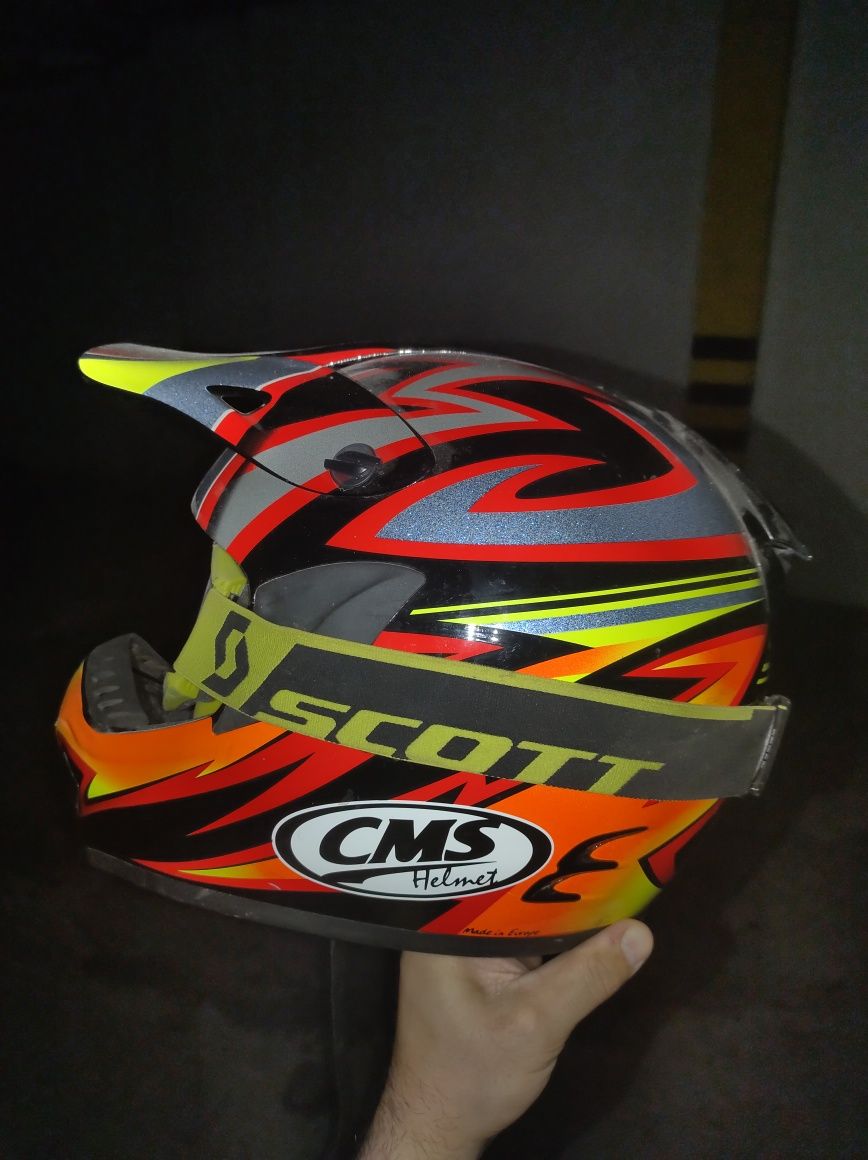 Vendo capacete CMS + óculos Scott