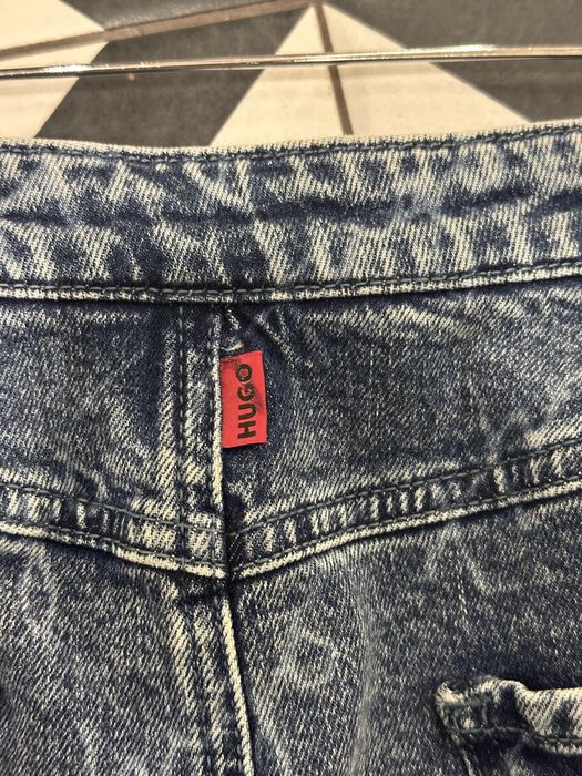 Джинсова спідниця HUGO синього кольору