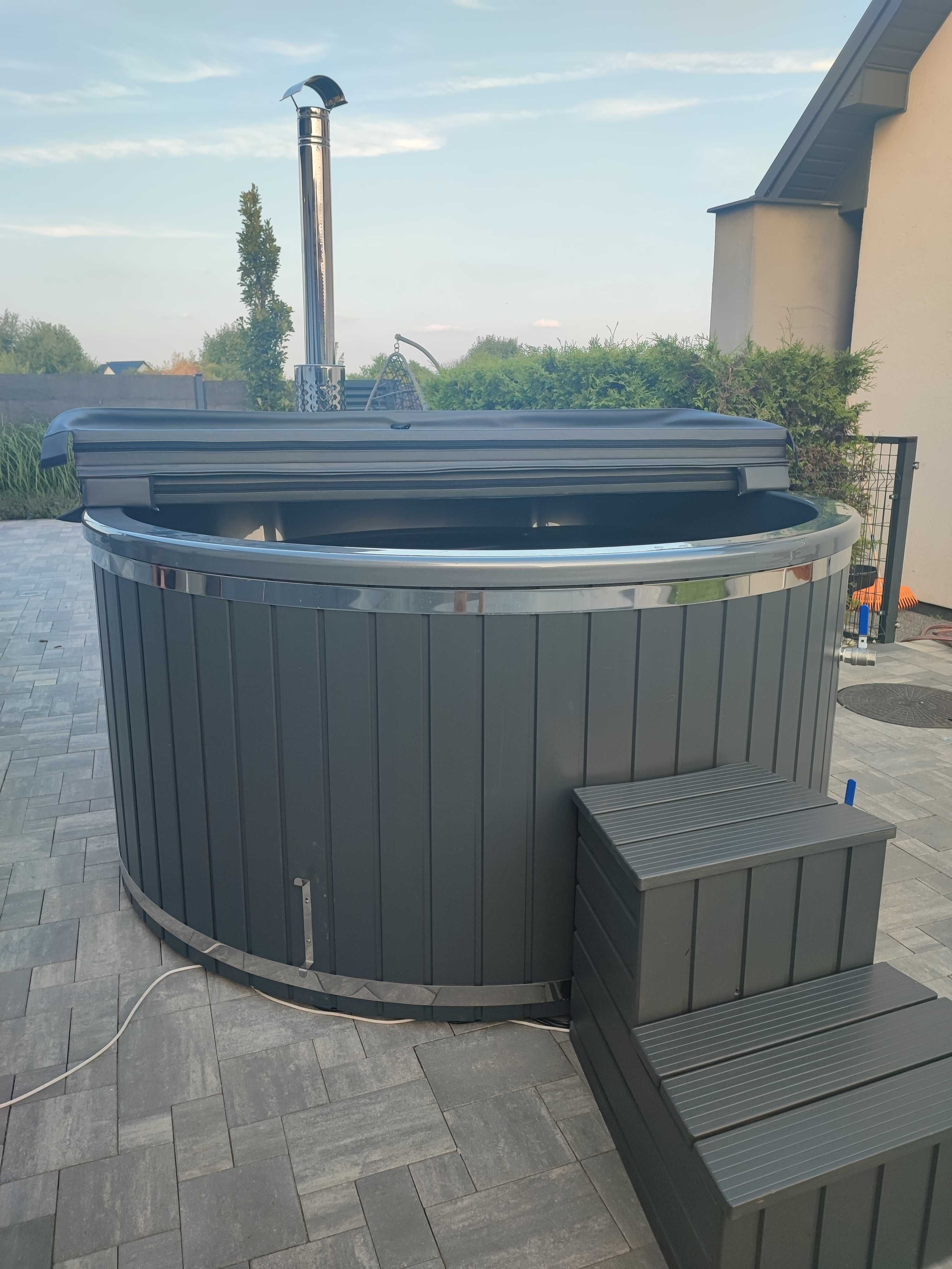 Balia Ogrodowa Jacuzzi bania Hot Tub Gorąca Beczka Pokrywa Termiczna