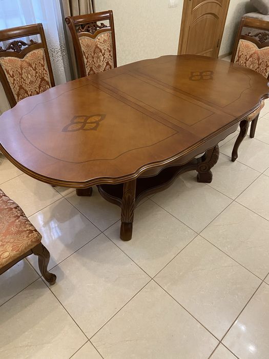 Стіл обідній дубовий розкладний 150/180*100. Виробник Індонезія.