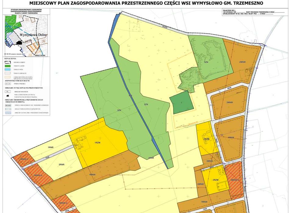 Działka budowlana Wymysłowo - 1412 m2