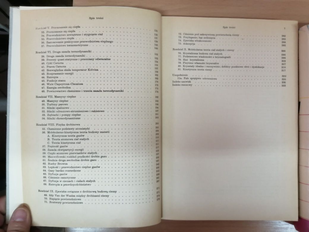 Fizyka doświadczalna II,IV, V Optyka Ciepło atomowa Szczeniowski