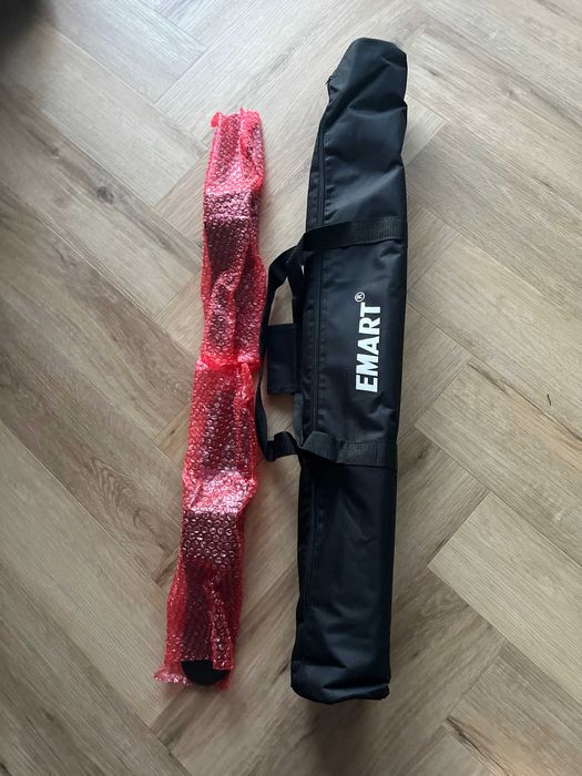 Emart stojak na tło fotograficzne 240 x 240 cm–składany zestaw + torba