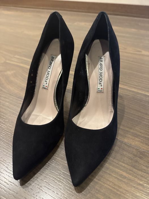 Святкові замшеві туфлі