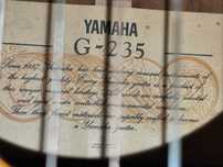 klasyczna gitara Yamaha G 235 made in Taiwan