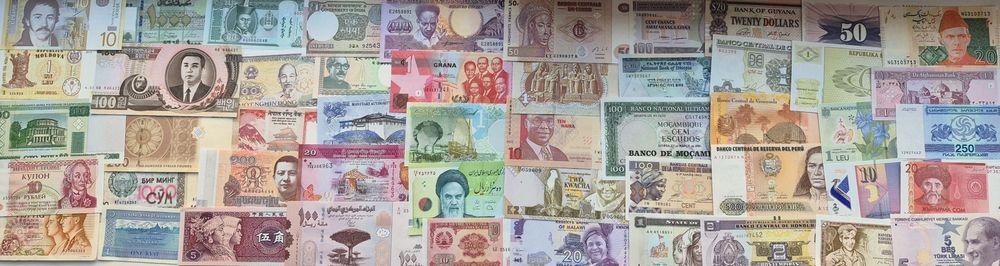 Колекція 50 банкнот - 50 країн без повторів стани UNC