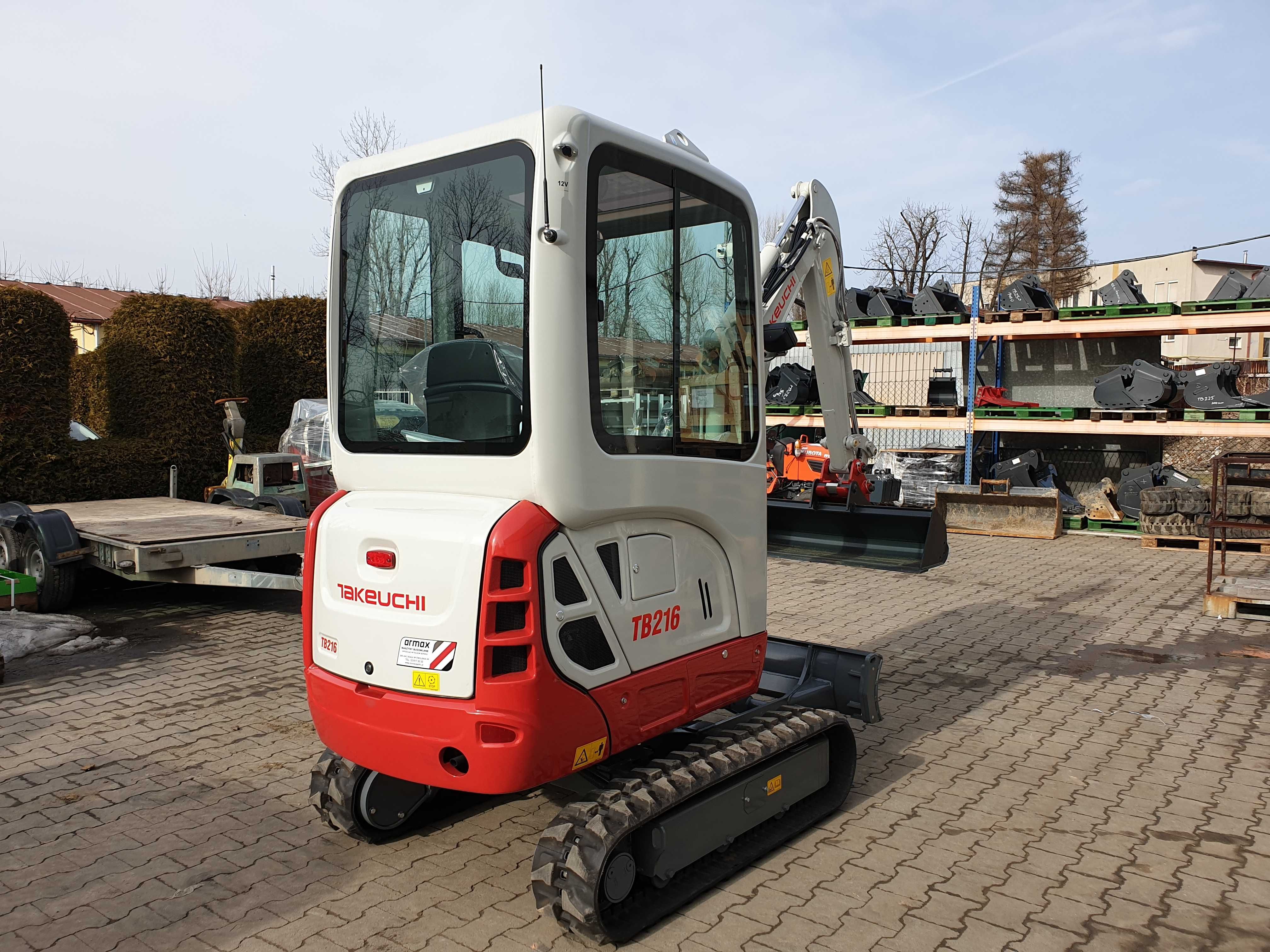 Minikoparka Takeuchi TB216 - 1.8 tony - NOWA - wersja V0