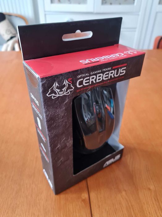 Myszka ASUS Cerberus Gaming Mouse (2500dpi, czarna), ROG, NOWA!