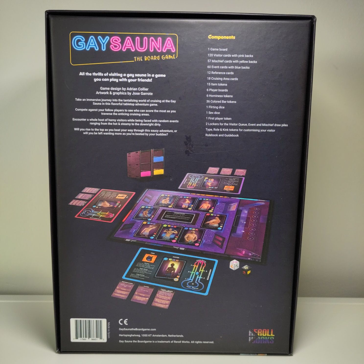 Gay Sauna the board game (jogo de tabuleiro)