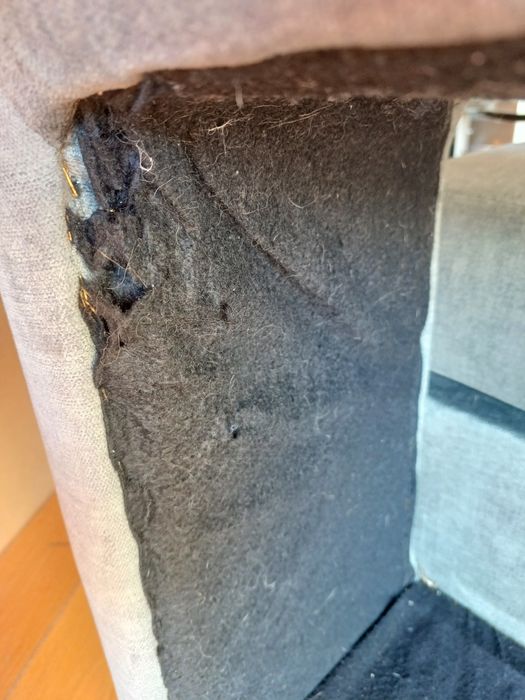 Puff de sofá cinzendo