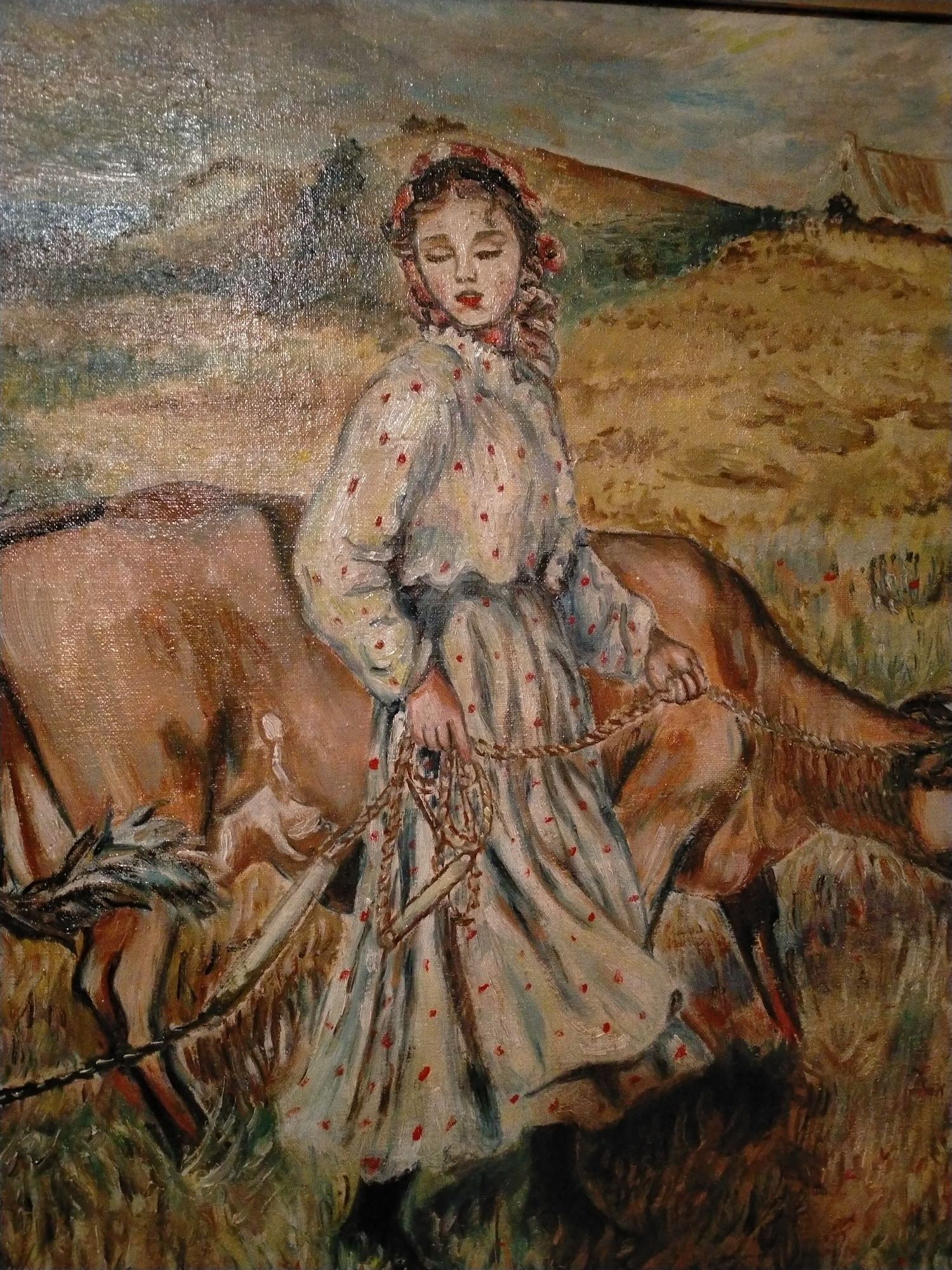 Pastuszka Jerzego Kossaka .obraz olejny .płótno (kopia)